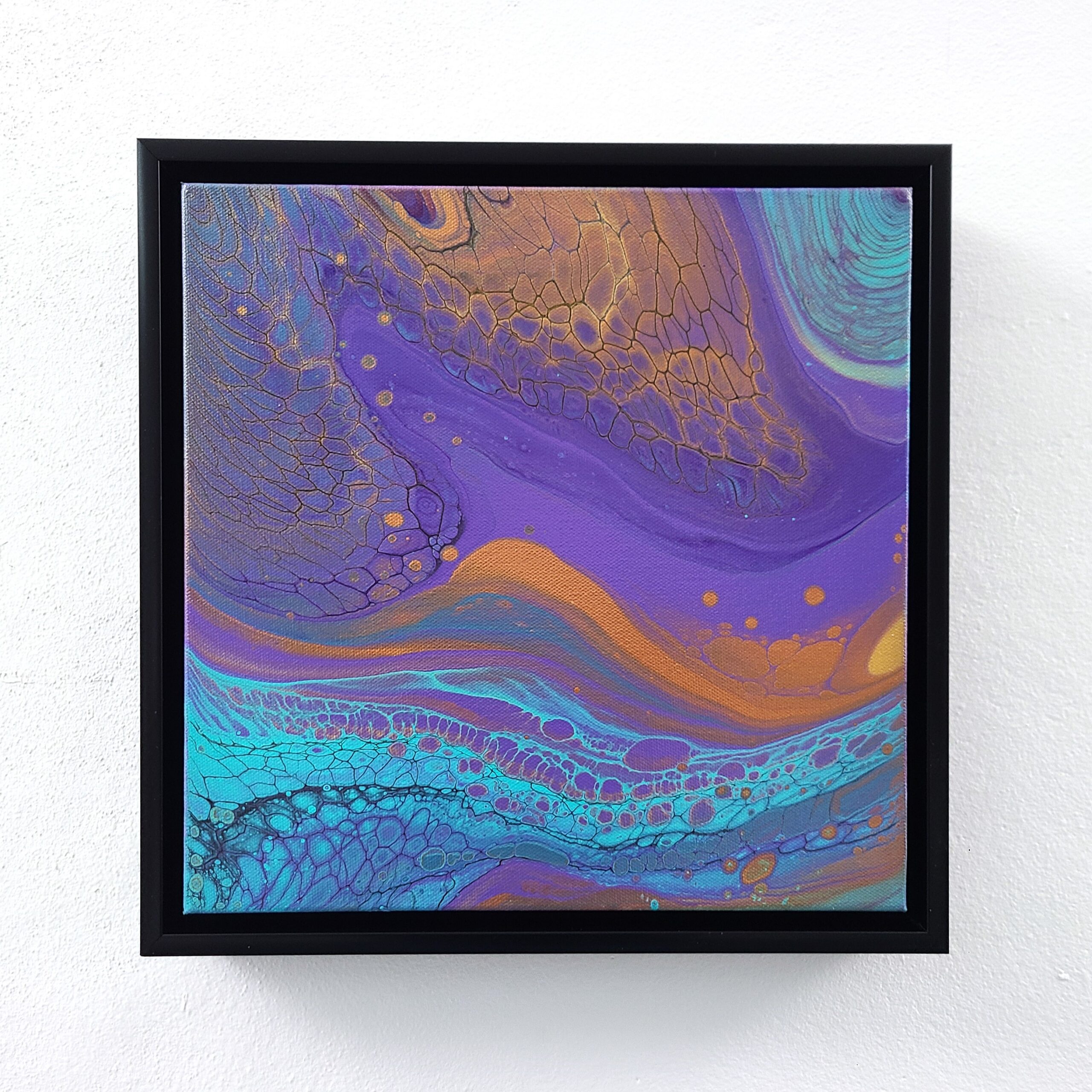 Purple Swoosh abstract purple and bronze swipe