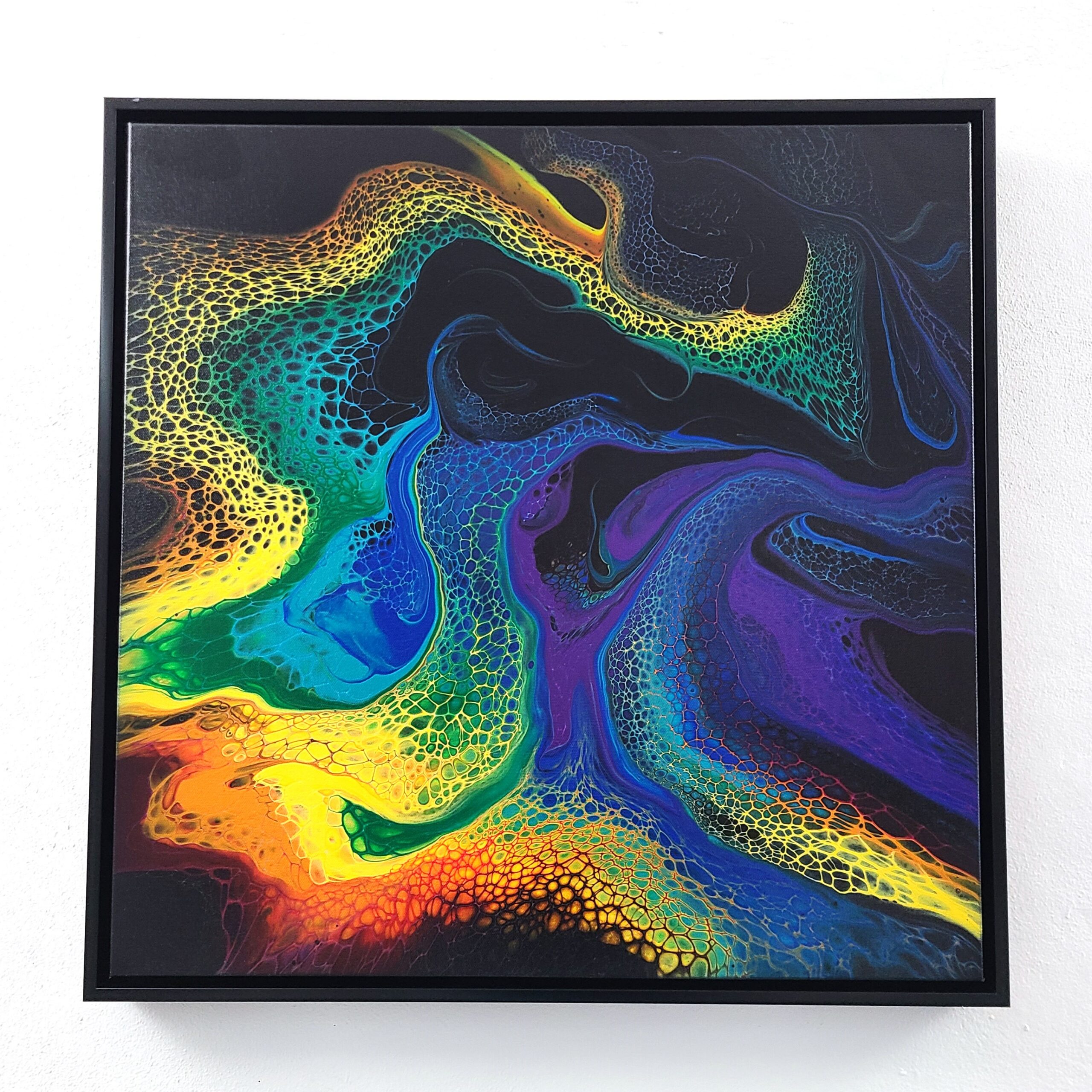 After the storm rainbow painting square
